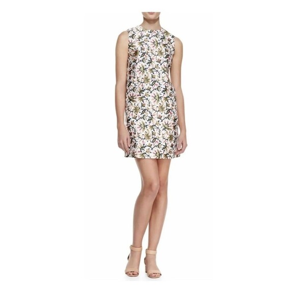 TORY BURCH Esmeralda Floral Vine Dress Size 8 Multicolor NEW Designer Silk - Picture 1 of 12